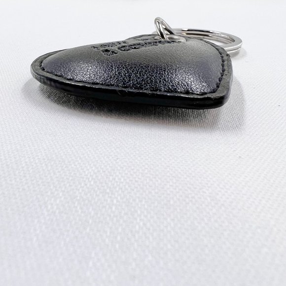 NWOT - New York & Company – Black Leather Bubble Heart Keychain - Picture 4 of 4